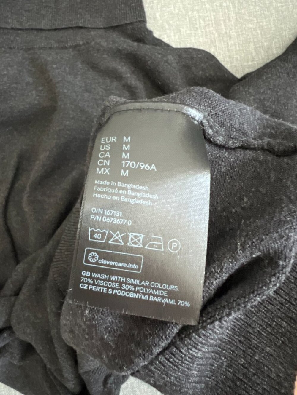 H&M Fine-Knit Turtleneck Sweater in Charcoal Gray Size M - Picture 4 of 11